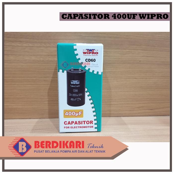 KAPASITOR / CAPASITOR BULAT ELECTRO MOTOR LISTRIK DINAMO WIPRO 400UF