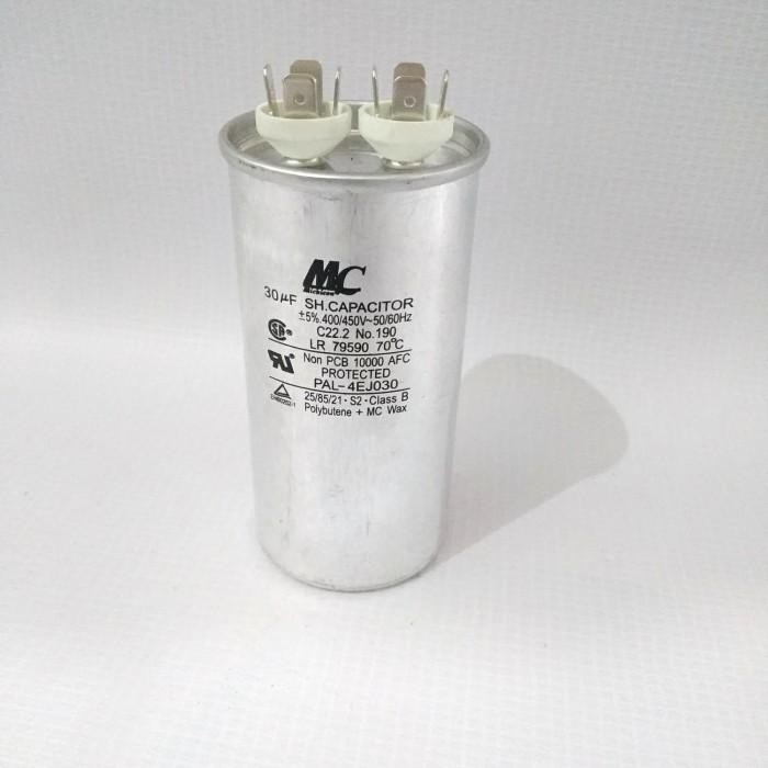 KAPASITOR AC MC 30UF / CAPACITOR AC MC 30 UF KAKI 2