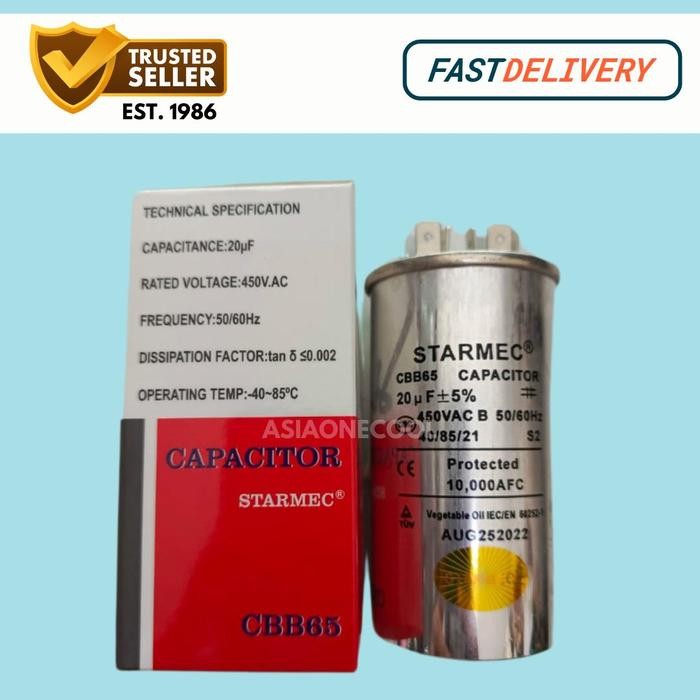 KAPASITOR AC 20 UF / CAPASITOR AC 20 UF