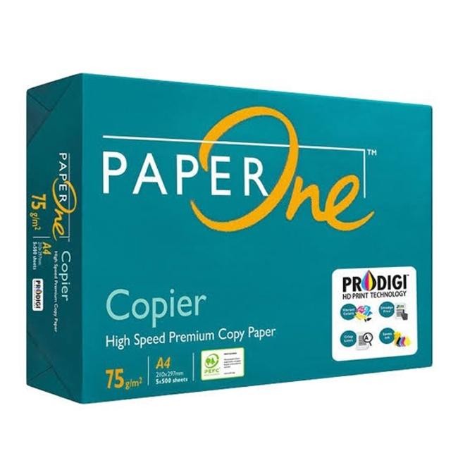 

KERTAS HVS PAPERONE PAPER ONE A4 75 GRAM / KERTAS PRINT FOTOCOPY