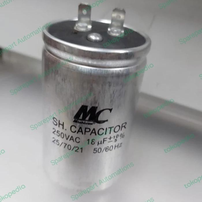 Kapasitor Running Capasitor Running MC 16uF 250V 50/60Hz SH Capasitor