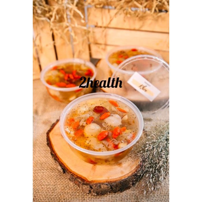 

Peach Gum + snow bird nest dessert