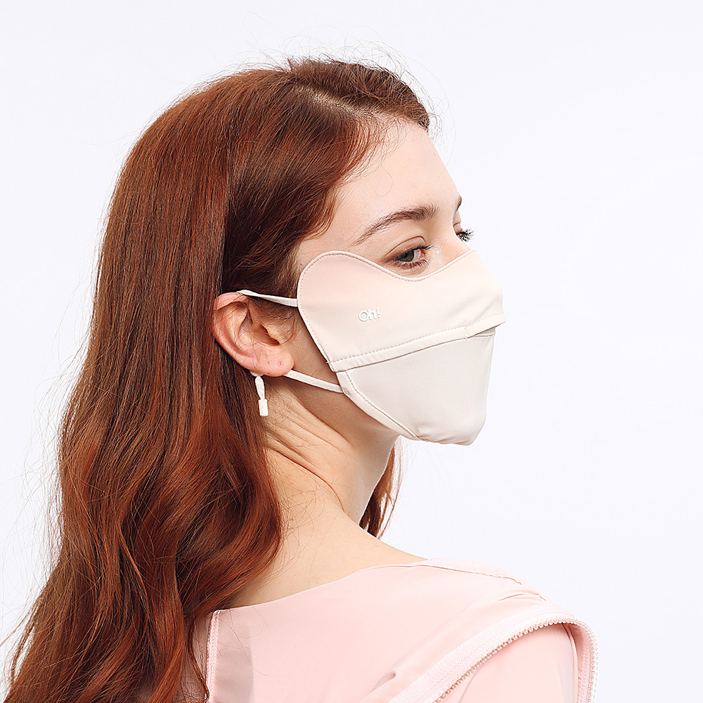 

OhSunny UV Mask Women Face Cover 2024 New Sun Protection Opening Nose Breathable Coolchill Summer