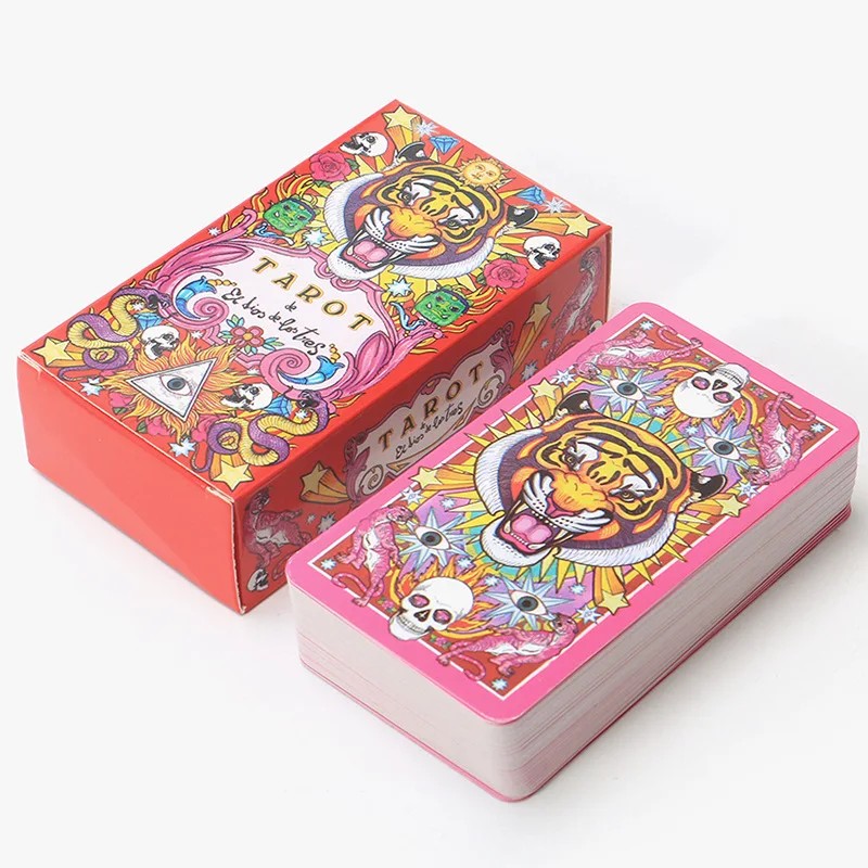 

1Pcs Deck Tarot The New Arrival Traditional Chinese Style Tiger Lion And Dragon Elements Tarot of