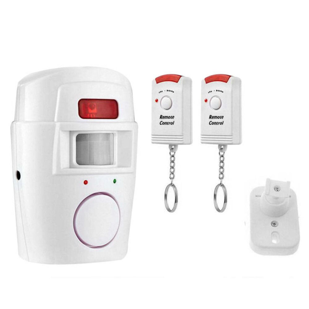 

Wireless PIR Motion Sensor Detector Alarm with Remote Controls Infrared Motion Sensor Alarm