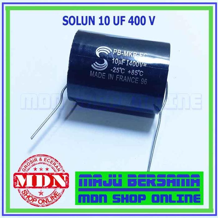 Solun 106 - Kapasitor 10 Uf 400V - Kapasitor Tweeter