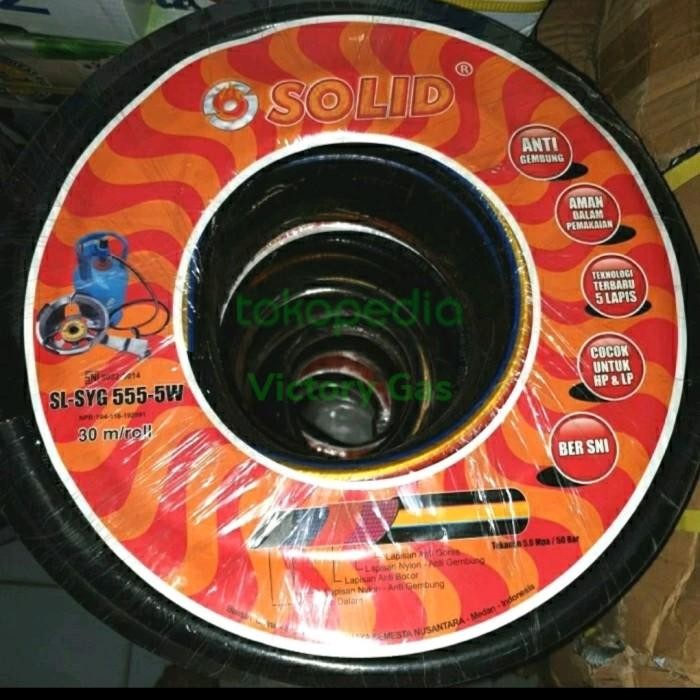 [Allthebest] selang gas 5 lapis solid meteran