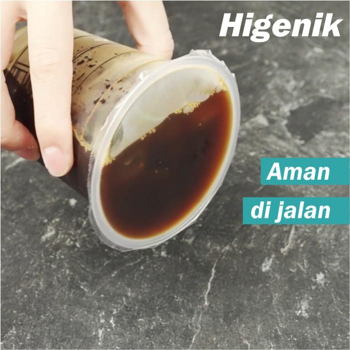 [Allthebest] Plastic Cup PP Oval / Gelas Plastik Cup PP Tebal 12/16/22 oz Bisa Seal