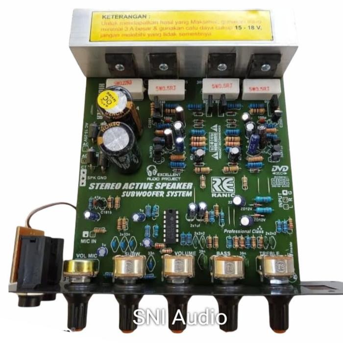 (Allthebest) Kit Speaker Aktif Karaoke Subwoofer System