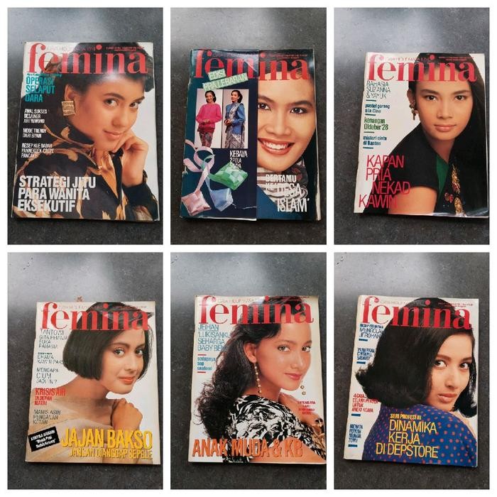 NYBEBY26 BUKU - MAJALAH FEMINA LAWAS JADUL 1989 1990 1991 1993 2003