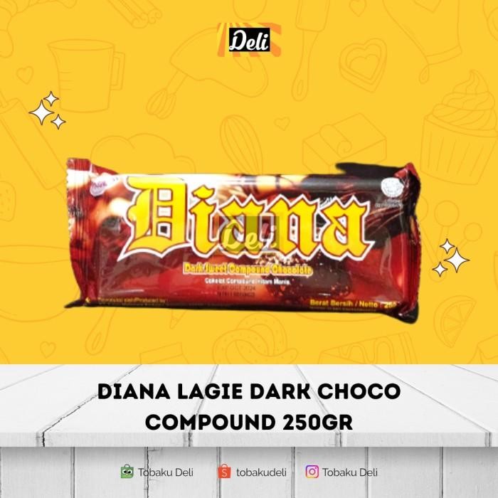 

(Allthebest) LAGIE Diana Dark Choco Compound 250gr/Lagie DCC Coklat Batang 250gr