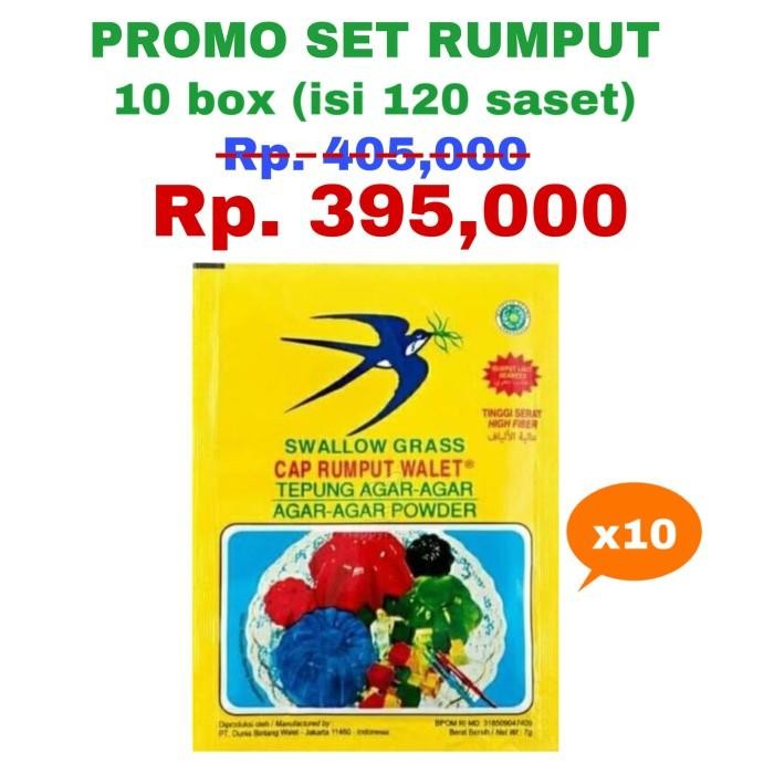 

(Allthebest) PROMO Agar Agar Cap Rumput Walet 10 box