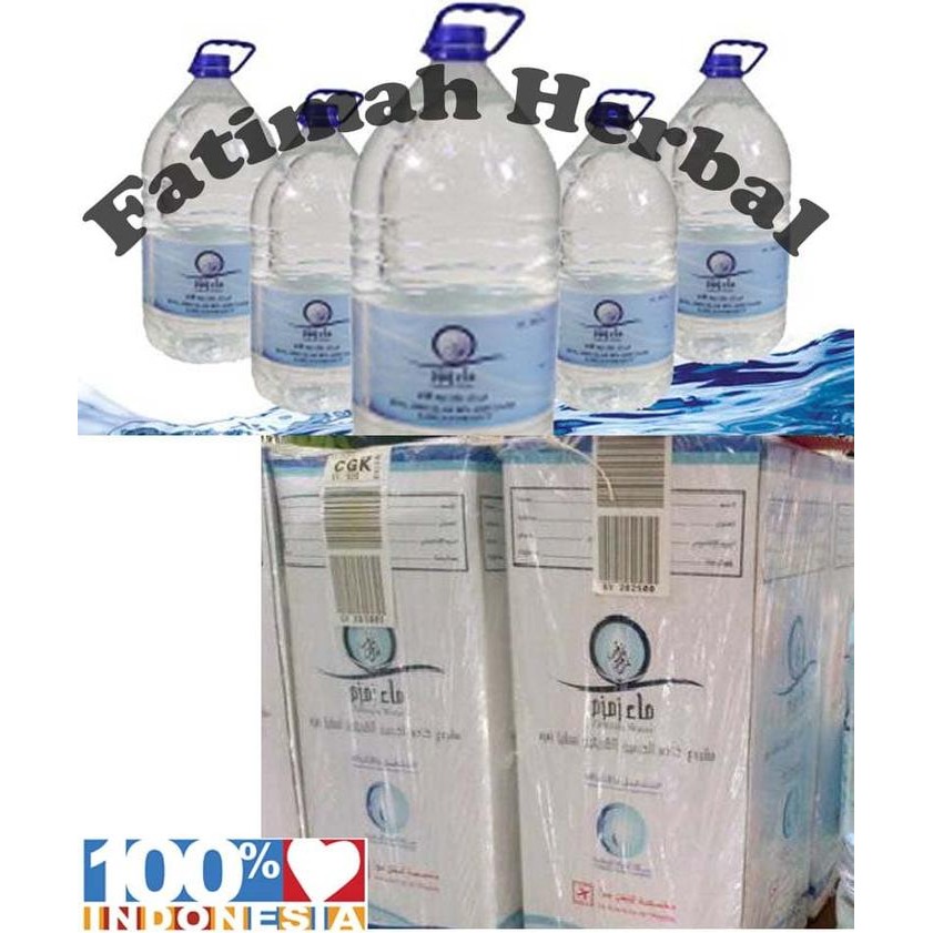 

Air Zam Zam - Zamzam Original - Asli - Oleh Oleh Haji - 5 Liter