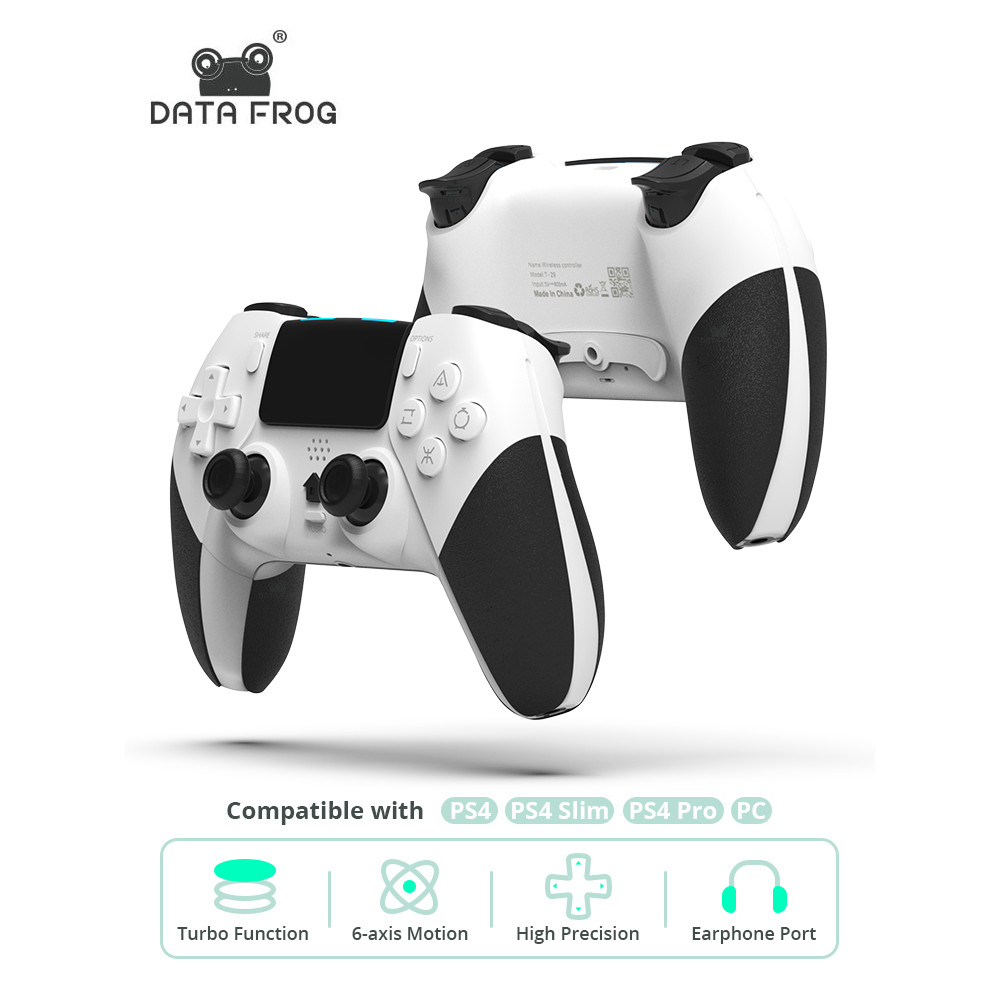 DATA FROG Wireless Bluetooth-Compatible Controller For PS4 Controller