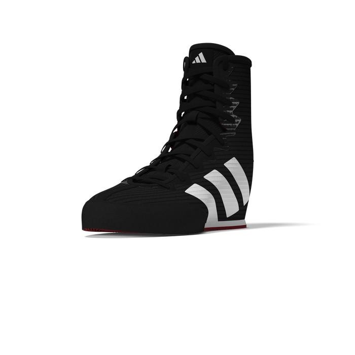 ADIDAS COMBAT BOX HOG 4 BOXING SHOES BLACK RED WHITE - SEPATU TINJU GULAT MUAY THAI KICK BOXING MMA