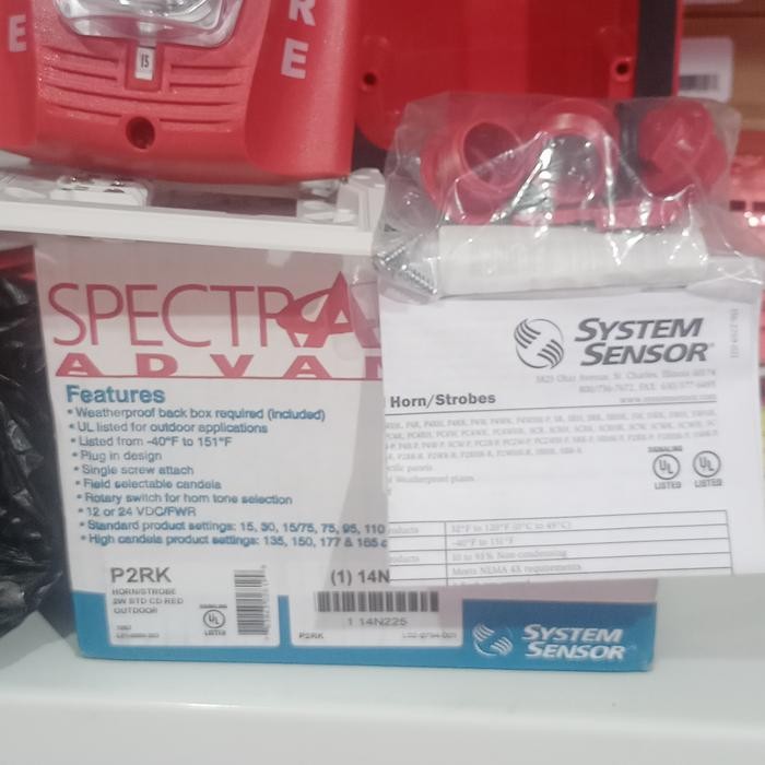 SISTEM SENSOR P2RK HORN/STROBE 2W STD CD RED AUTDOOR