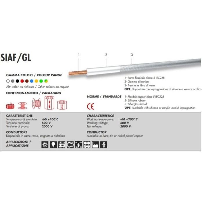 Siaf / Gl Nyvin Kabel 1 X 6 Sqmm 200C 500V ( Kabel Tahan Panas 6Mm 1X6 1X6Mm )