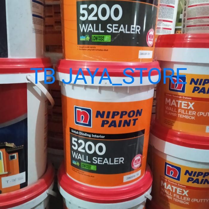 Terhemat Cat Dasar Vinilex 5200 Wall Sealer Nippon Paint Vinilex 5200 20 Kg