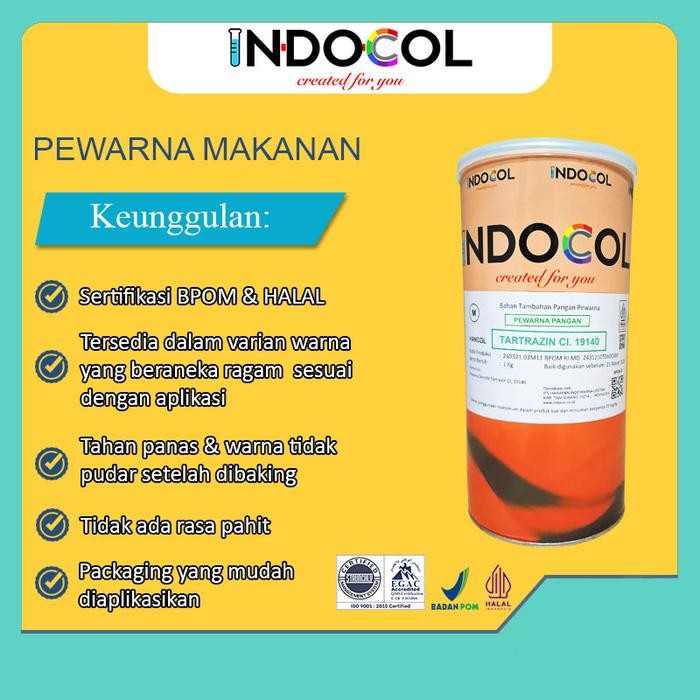 

Pewarna Makanan Indocol Tartrazine Ci.19140 Gratis Ongkir