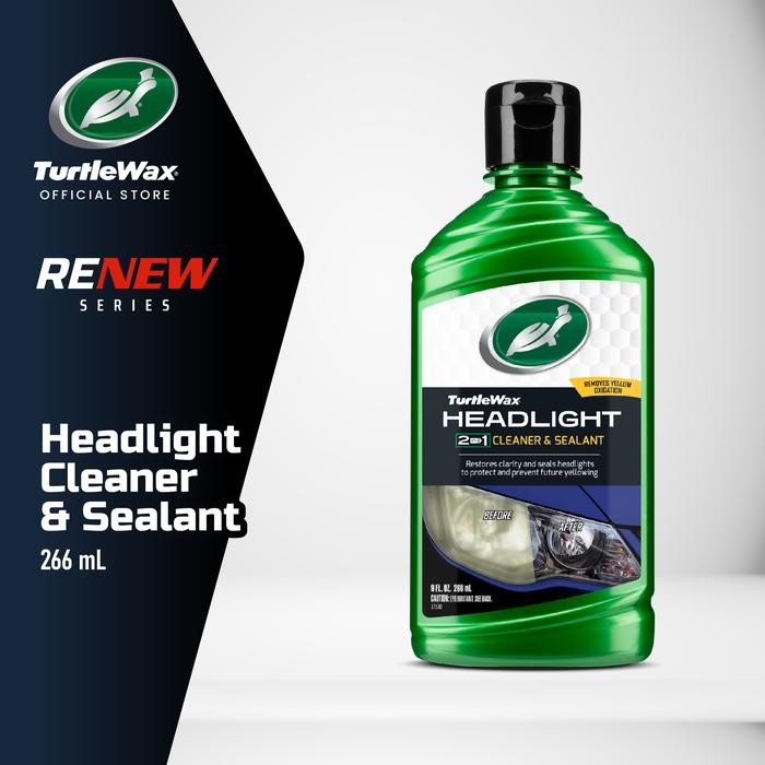 Turtle Wax Headlight Cleaner &Sealant Kaca Anti Kusam & Jamur 266ml
