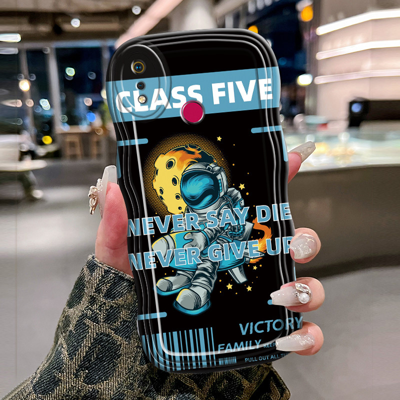 Casing Hp Untuk Realme 3 3i 3 Pro X Lite Case Krim gelombang cntik Softcase Silikon Kesing Nasa astr