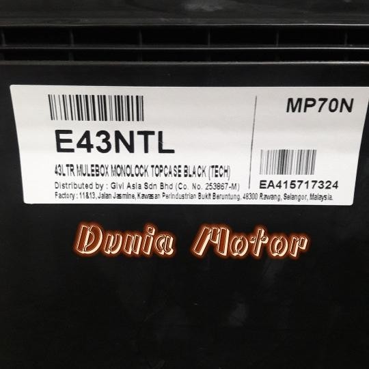 Box Givi E43 Ntl - Box Motor Givi E 43 Ntl #Gratisongkir