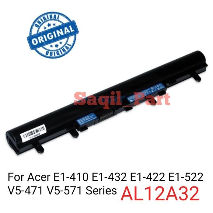 Baterai Batre Acer Aspire E1-410 E1-422 E1-432 V5-431 V5-431G V5-471 V5-471G AL12A32 Laptop Battery