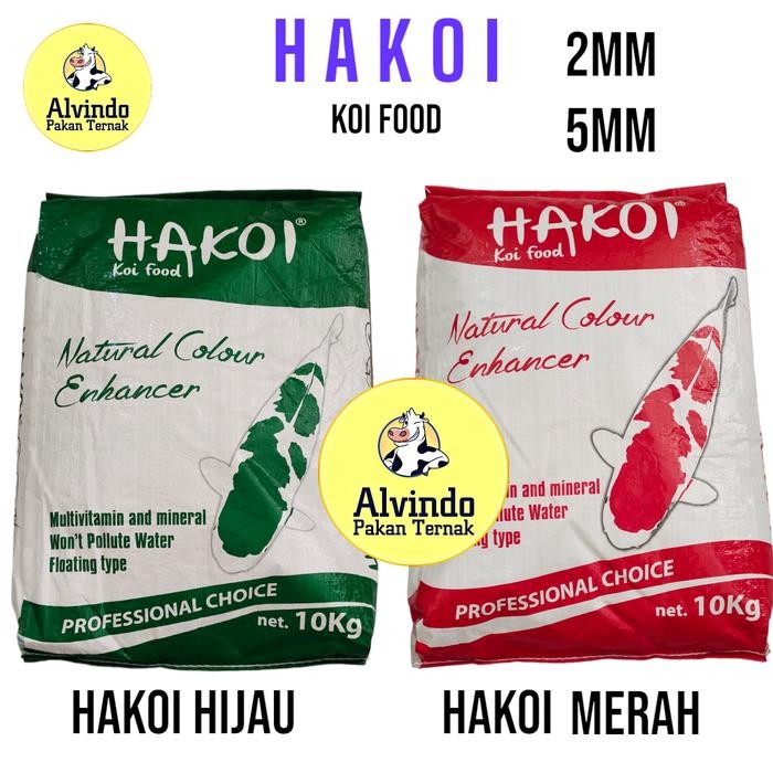 PAKAN IKAN KOI HAKOI 10KG UKURAN 2MM/5MM KOI FOOD 10KG