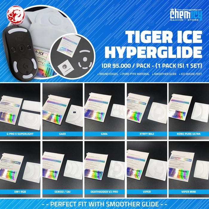 JTTOP" TIGER ARC ICE EDITION GAMING MOUSE FEET HYPERGLIDE / HYPERGLIDES