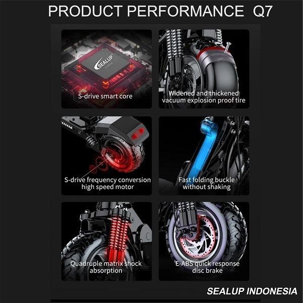 SKUTER SEALUP Q7 / SEALUP ELECTRIC SCOOTER / DOUBLE MOTOR TERBARU