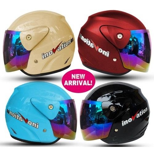 New Helm Half Face Evolution Helm Half Face Evo Inovation SNI Mirip Seperti Helm GM Original Kaca
