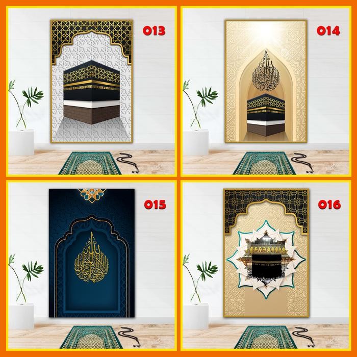 Stiker Dinding Mihrab Mushola Dekorasi 3D Wall Stiker Wallpaper Masjid