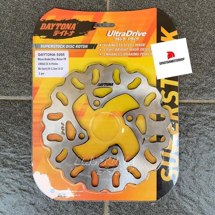 PIRINGAN REM DAYTONA MIO SPORTY - XEON 4 LUBANG WAVE STYLE DISC BRAKE