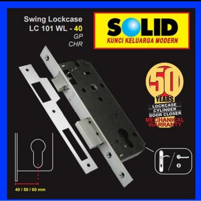 Terbaru Lc Kunci Solid Lockcase Swing Solid/ Kunci Solid/Body Kunci Merk