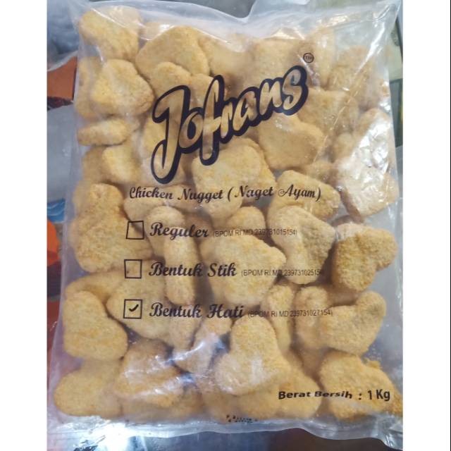 

JOFRANS CHICKEN NUGGET HATI 1000G