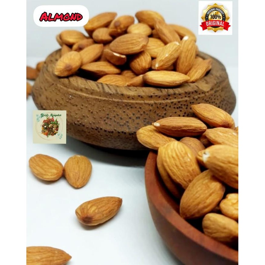 

Raw Almond Whole / Kacang Almond Utuh / Kacang Almond - 250Gram