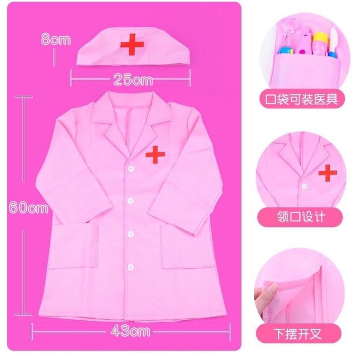 xie Mainan Baju Dokter Anak Import - Baju Oka Anak - Baju Dokter Jaga