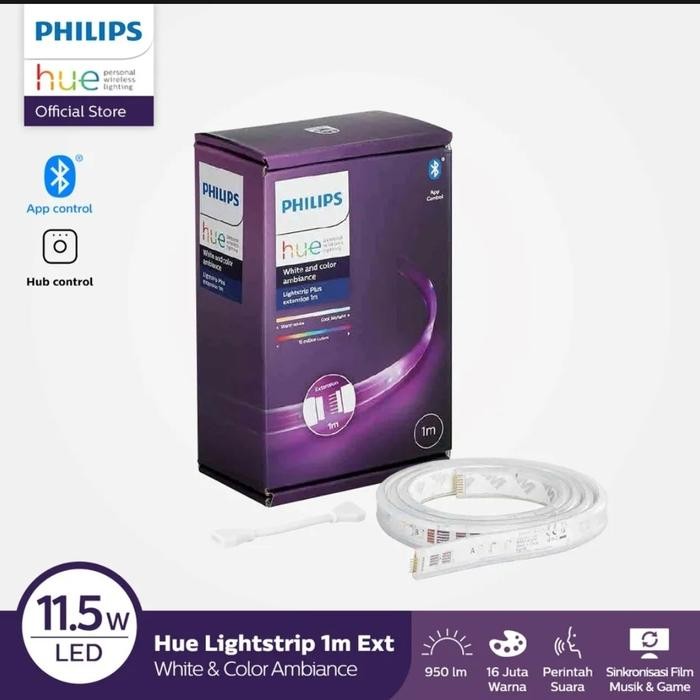 Ready Stock Philips Hue Smart Led Light Strip Plus 1M Extension 11.5W Color Gen4