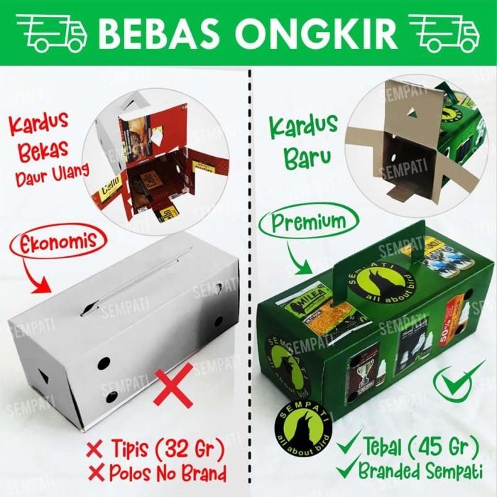 DUS BURUNG KOTAK KARDUS KANDANG BAWA BURUNG HAMSTER SEMPATI KRDSSEM