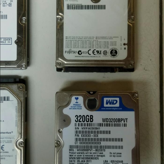 Hard Disk Laptop 320 GB.. Sehat Normal.. Merk Campur