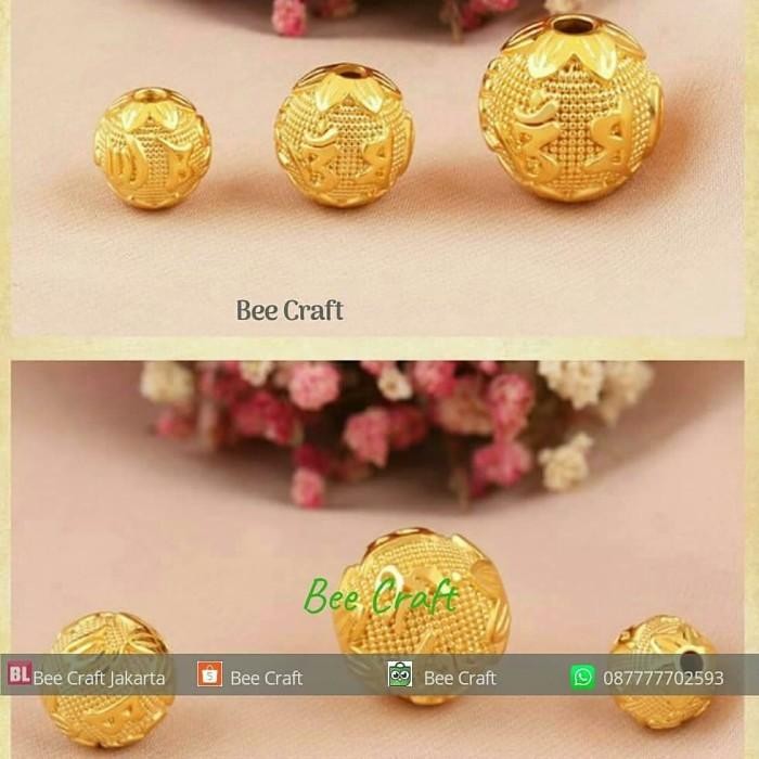 bahan gelang hongkong lapis mas 24k 8mm