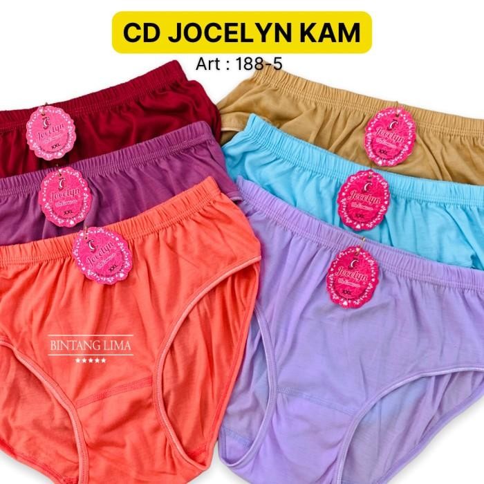 CD Wanita Jocelyn Polos Karet Kam CD Bahan Lembut Karet Bungkus