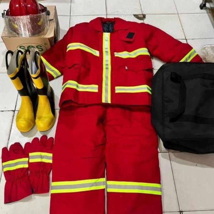 Baju Pemadam Kebakaran Nomex 3a / Set Lengkap Baju Pemadam IIIA Promo