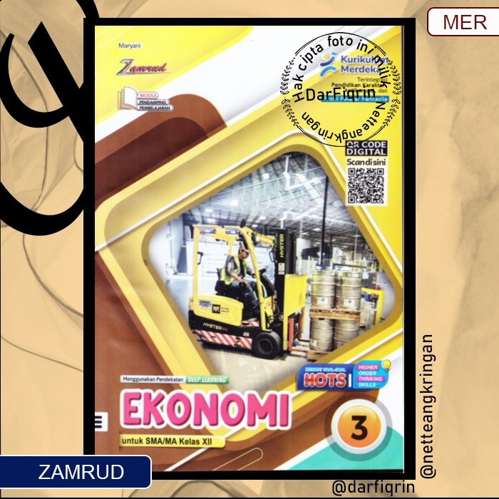 LKS Ekonomi Kelas 12 Semester 1 dan 2 SMA/MA KURMER Kurikulum Merdeka-Zamrud-HOTS-Maryani
