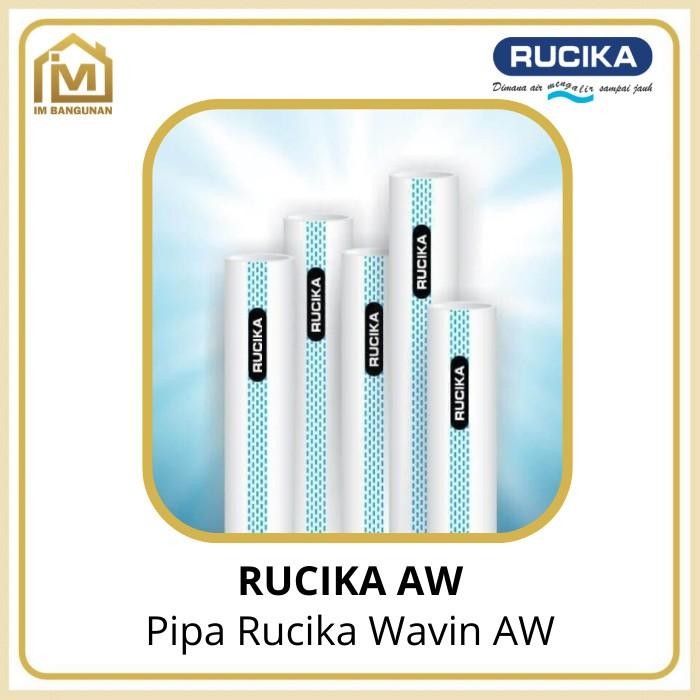 Executive Pipa Rucika / Wavin Putih Tipe AW 1/2" / 1" / 2" / 3" / 4" / 5"