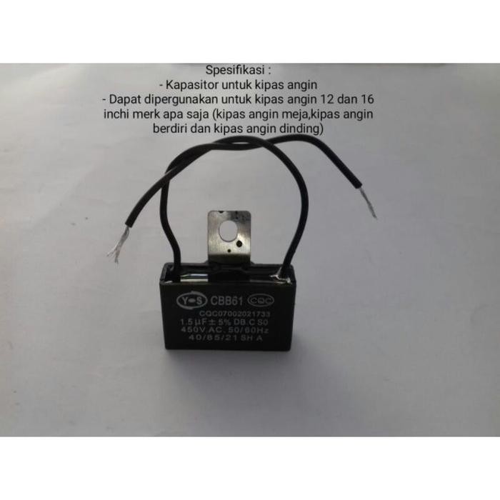 (Allthebest) Kapasitor Capasitor Kipas Angin 12" 16" Inch Inchi Meja