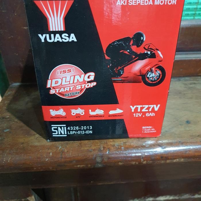 Accu Yuasa YTZ7V utk motor Nmax