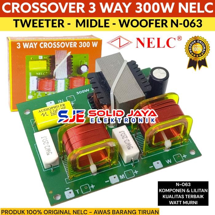 Crossover 3 Way Pasif Tweeter Midle Woofer Cross Over Pasif Nelc 063
