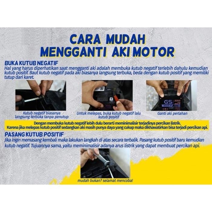 Aki Original Motor Satria Fu 150 Gs Astra Gtz7S Mf Aki Kering