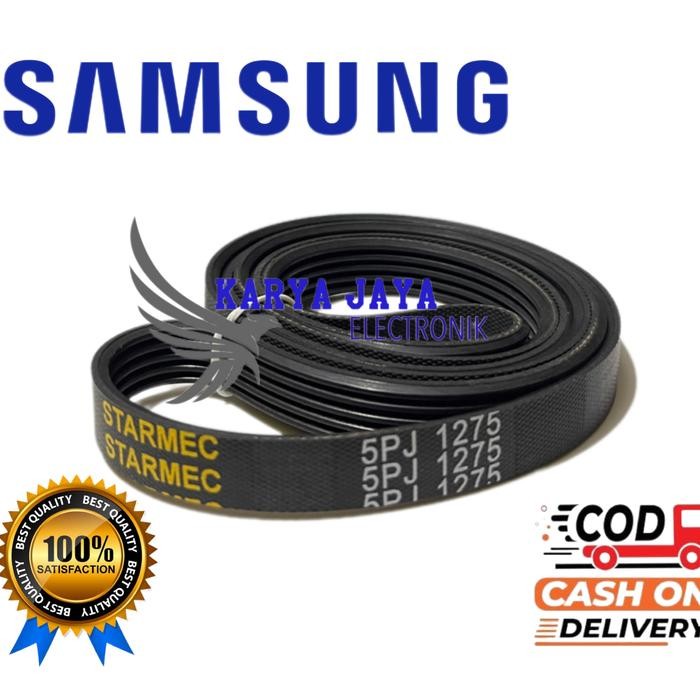 Van Belt Panbel Karet Fan Belt 5PJ 1275 Mesin Cuci Samsung Front Loading